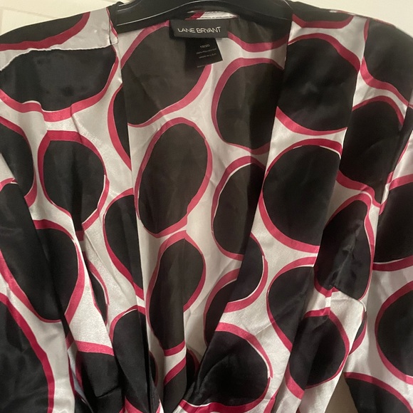 Lane Bryant dress wrap top with bell sleeves 18/20 - Picture 4 of 11